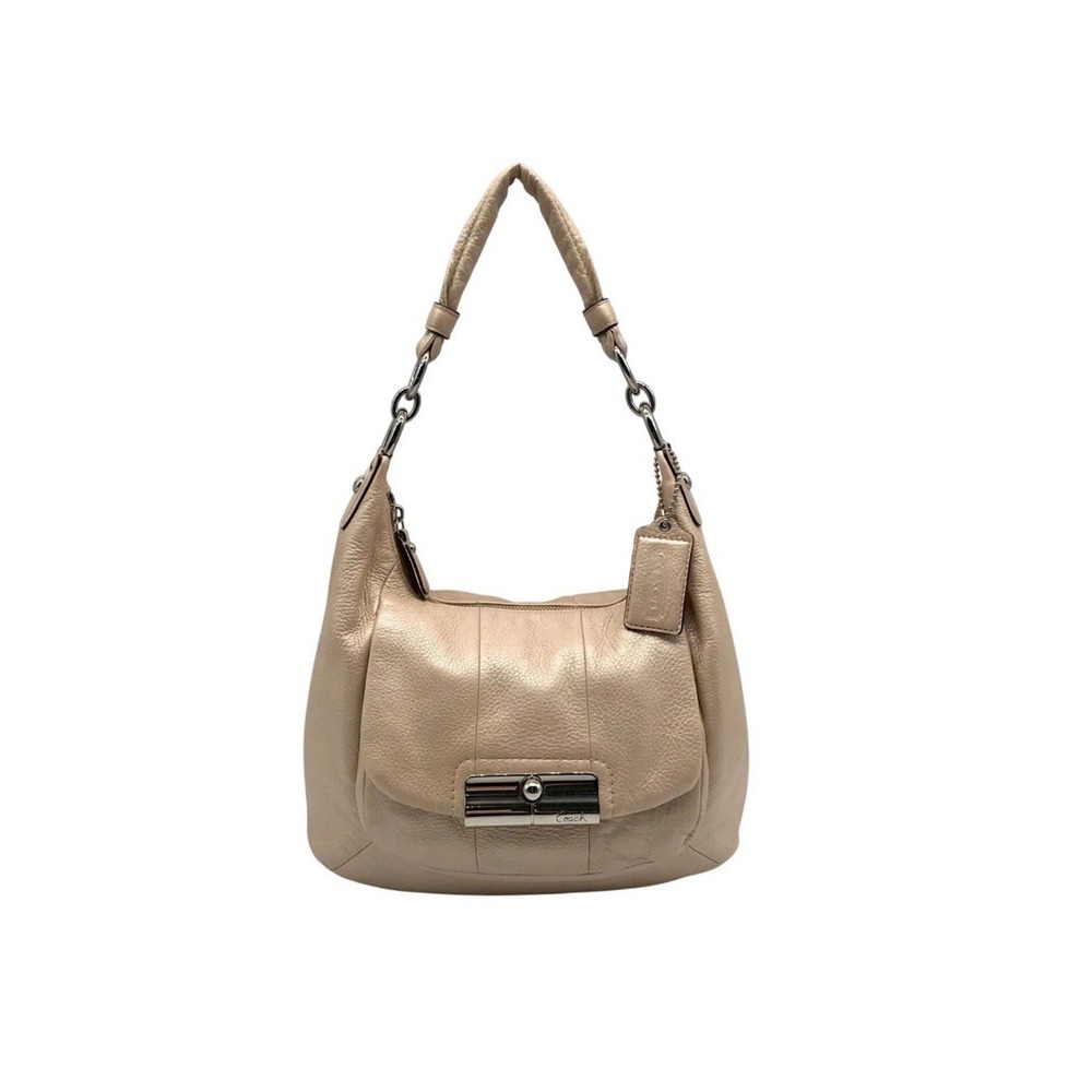 Coach Metallic Gold Leather Kristin Hobo Shoulder Bag Purse Hardware 16808
